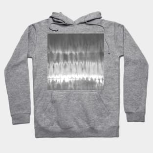 Gray Ombre Tie-Dye Stripes Hoodie